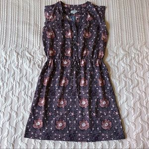 Floral Tie Waist Dress from LOFT